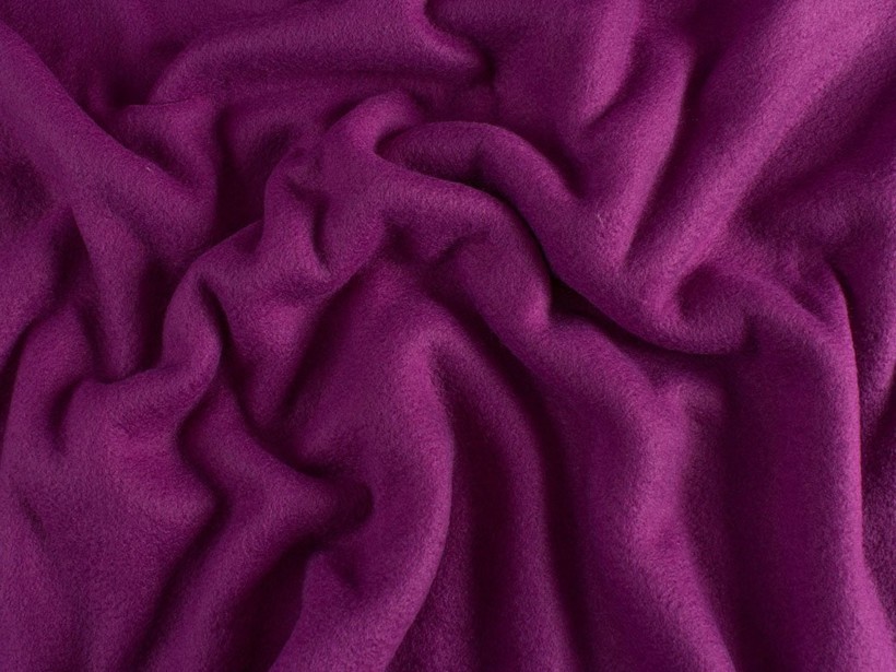 Polar fleece antipilling - tmavě fialový
