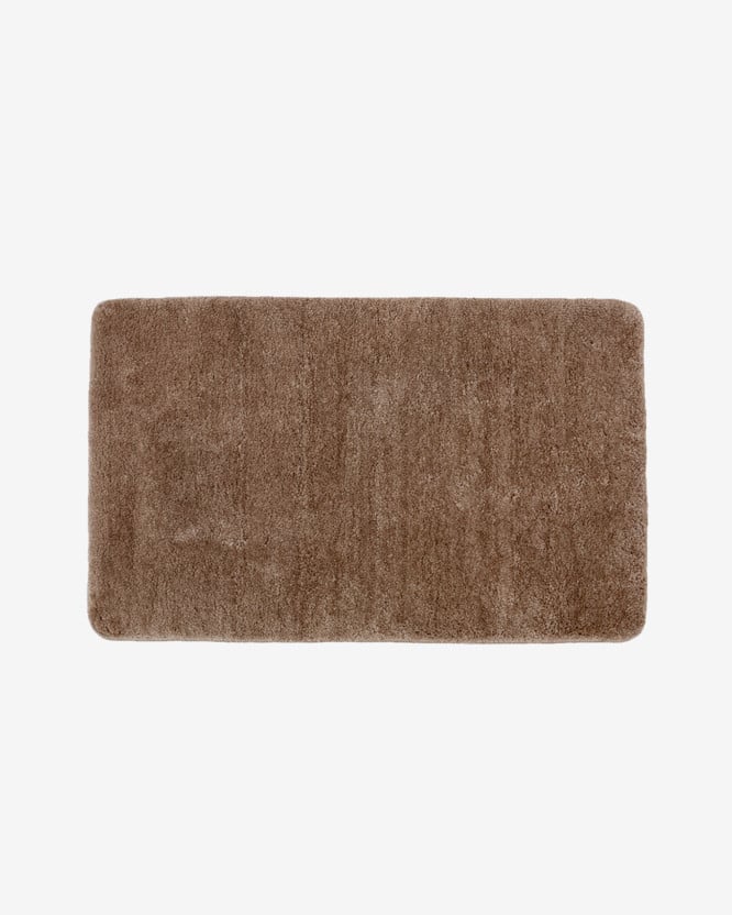 Koupelnová předložka / kobereček s vyšším chlupem 60x100 cm - kávová