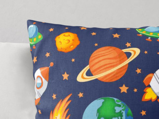 Dětský bavlněný povlak na polštář - barevný vesmír