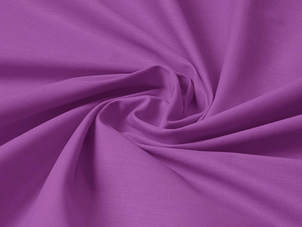 Bavlněná jednobarevná látka - plátno Suzy - fialová