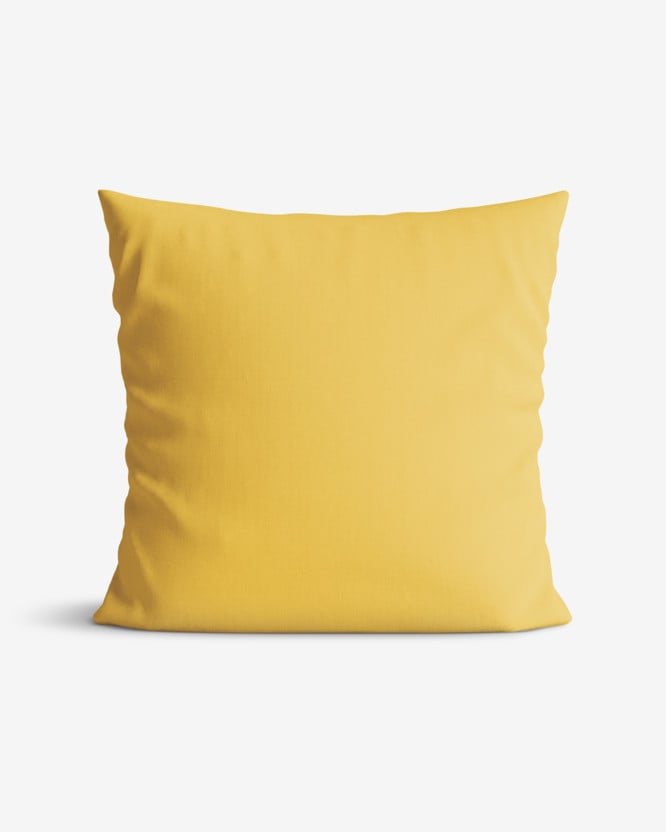 Bavlněný povlak na polštář - medově žlutý