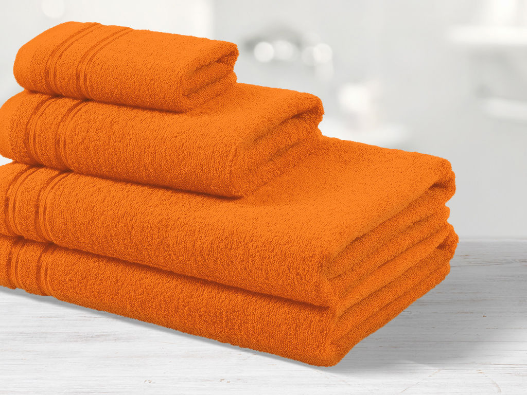 Froté ručník / osuška Nela - sytě oranžový
