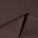 Bavlněná jednobarevná látka - plátno SUZY - tmavě hnědá - šířka 160 cm