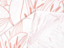 Bavlněný satén - vzor 1054 lilie na bílém - metráž š. 240cm