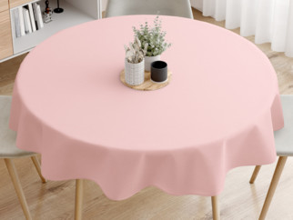 Kulatý dekorační ubrus LONETA - růžový