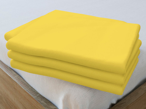 Bavlněné prostěradlo - žluté - plachta