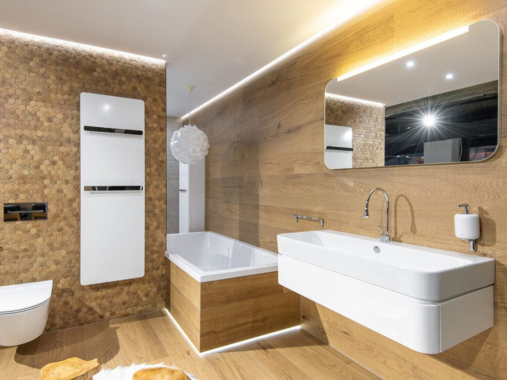 Skandinávský minimalistický styl v koupelně
