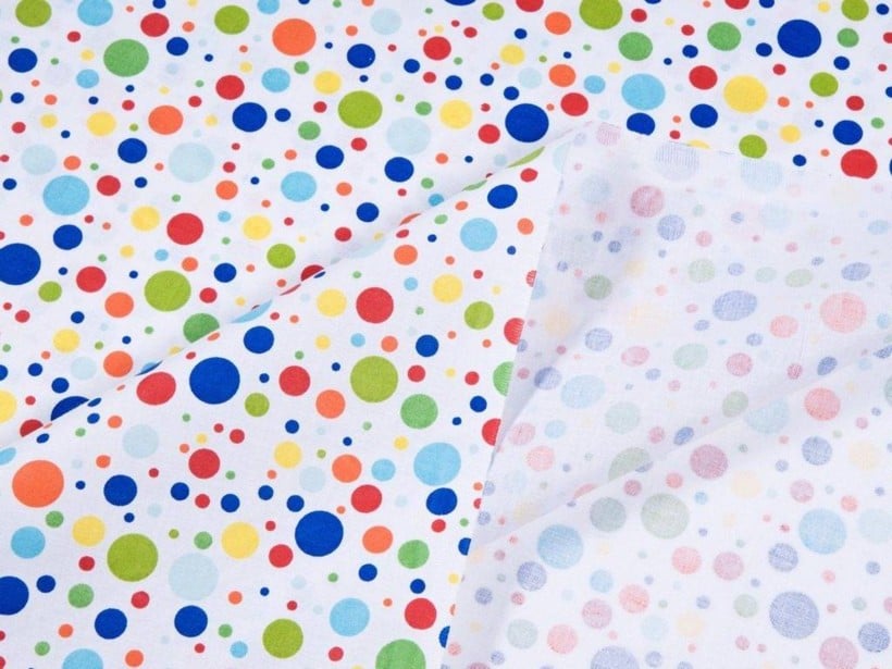 Bavlněné plátno - barevné puntíky