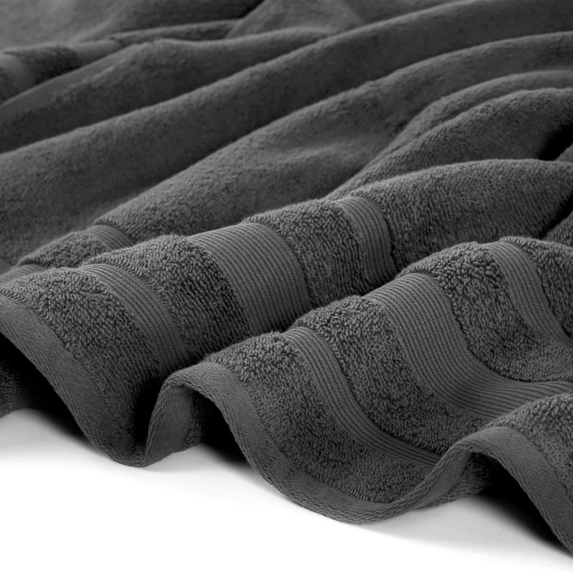Hebký ručník z organické bavlny - tmavě šedý