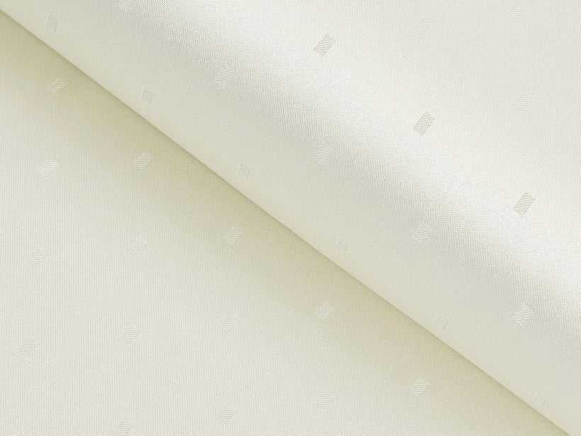 Teflonová látka na ubrusy - vanilková s lesklými obdélníčky