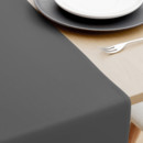 Bavlněný běhoun na stůl - tmavě šedý
